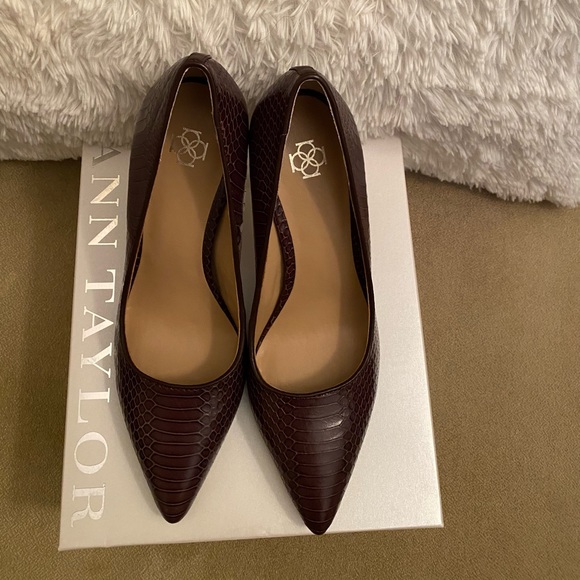 Ann Taylor Norah Pointy Heel Brown Color-Size 8 - Picture 1 of 2